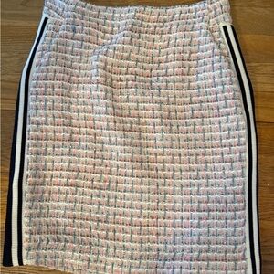 NWT Maeve from Anthropologie Multicolor Tweed Lined Skirt, Size 2